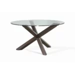 SUKI Yellow Travertine Dining Table