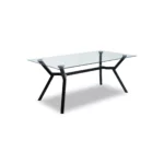 SUKI Yellow Travertine Dining Table