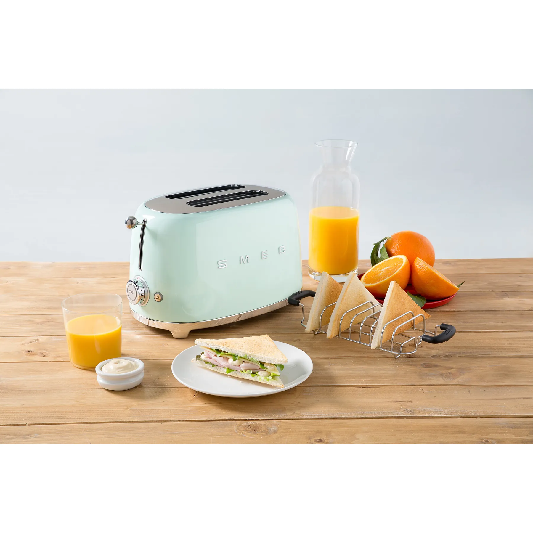TSF01PGEU TOASTER GREEN-PASTEL