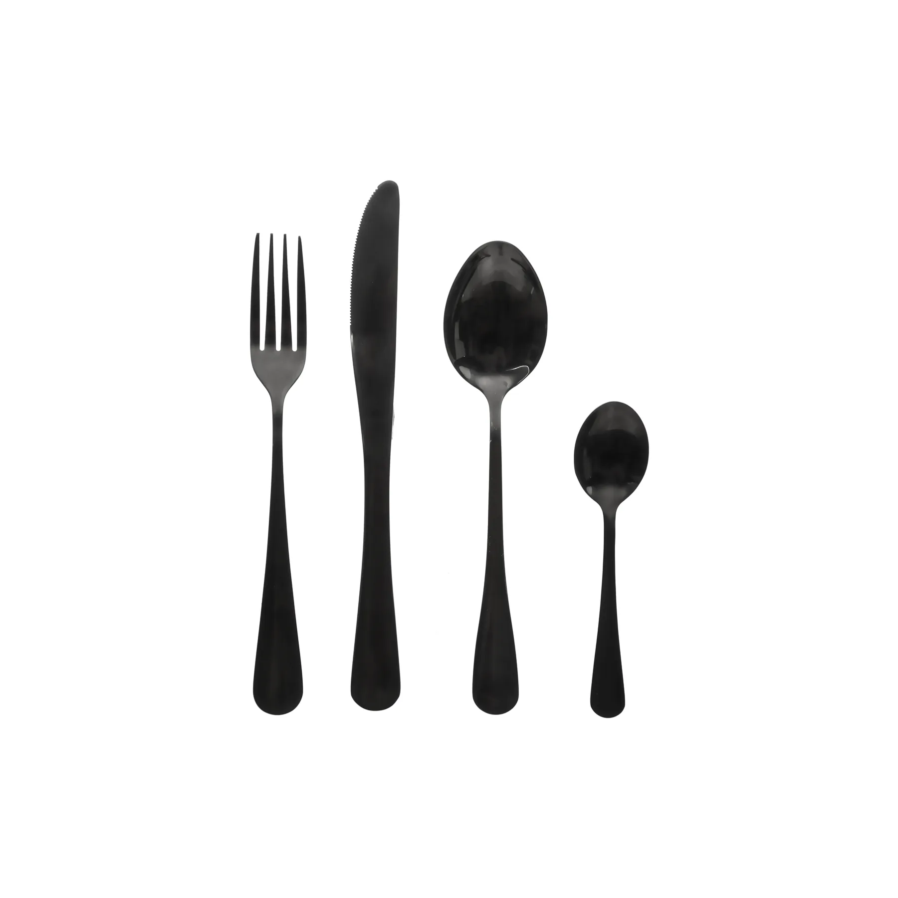 154001_Z1 16P SET BLACK CUTLERY SHADOW