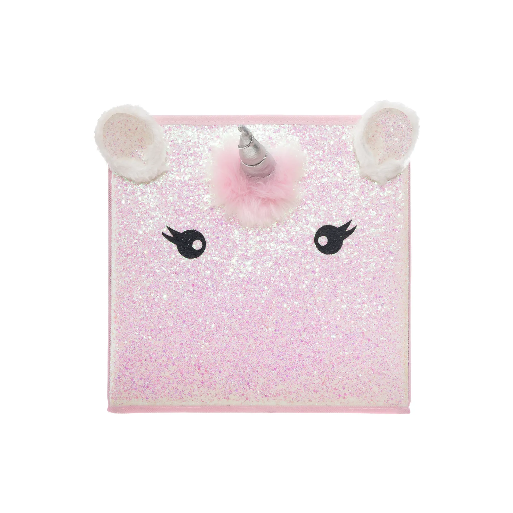 UNICORN WOVEN STORAGE PINK