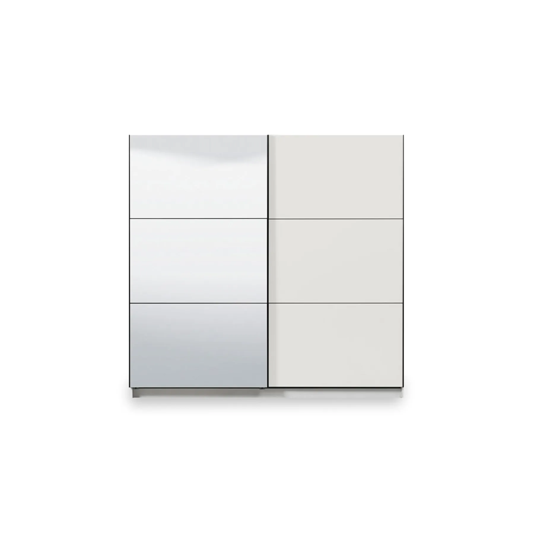 SIERRA White Wardrobe with Mirror