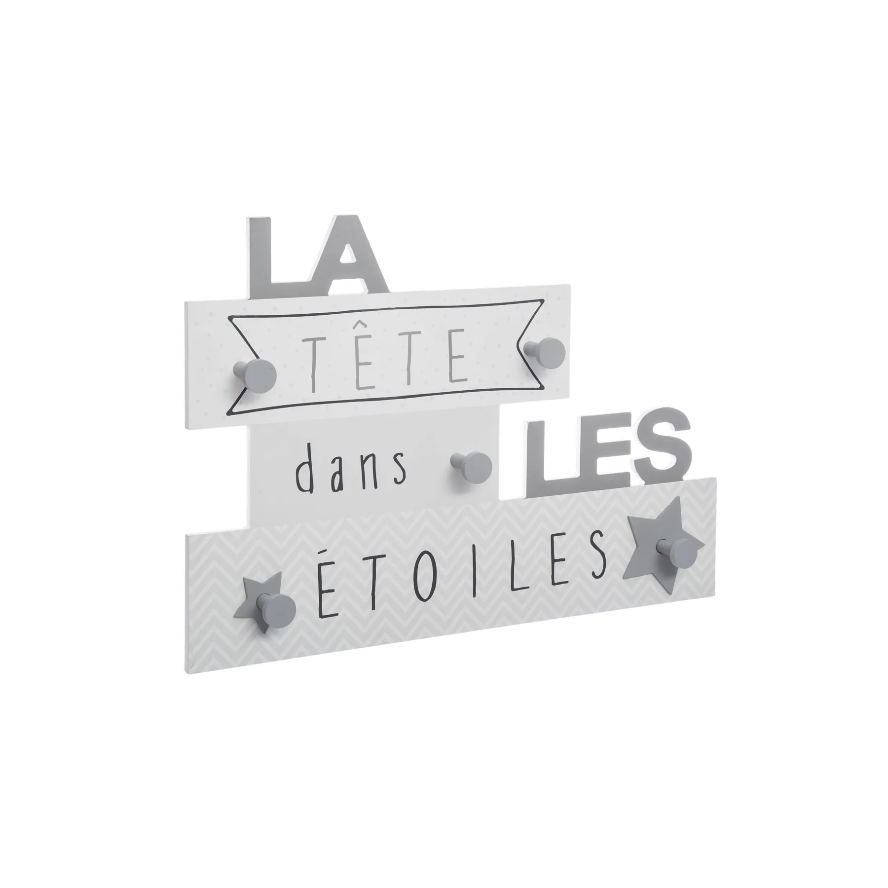 GREY STARS HOOK BOARD