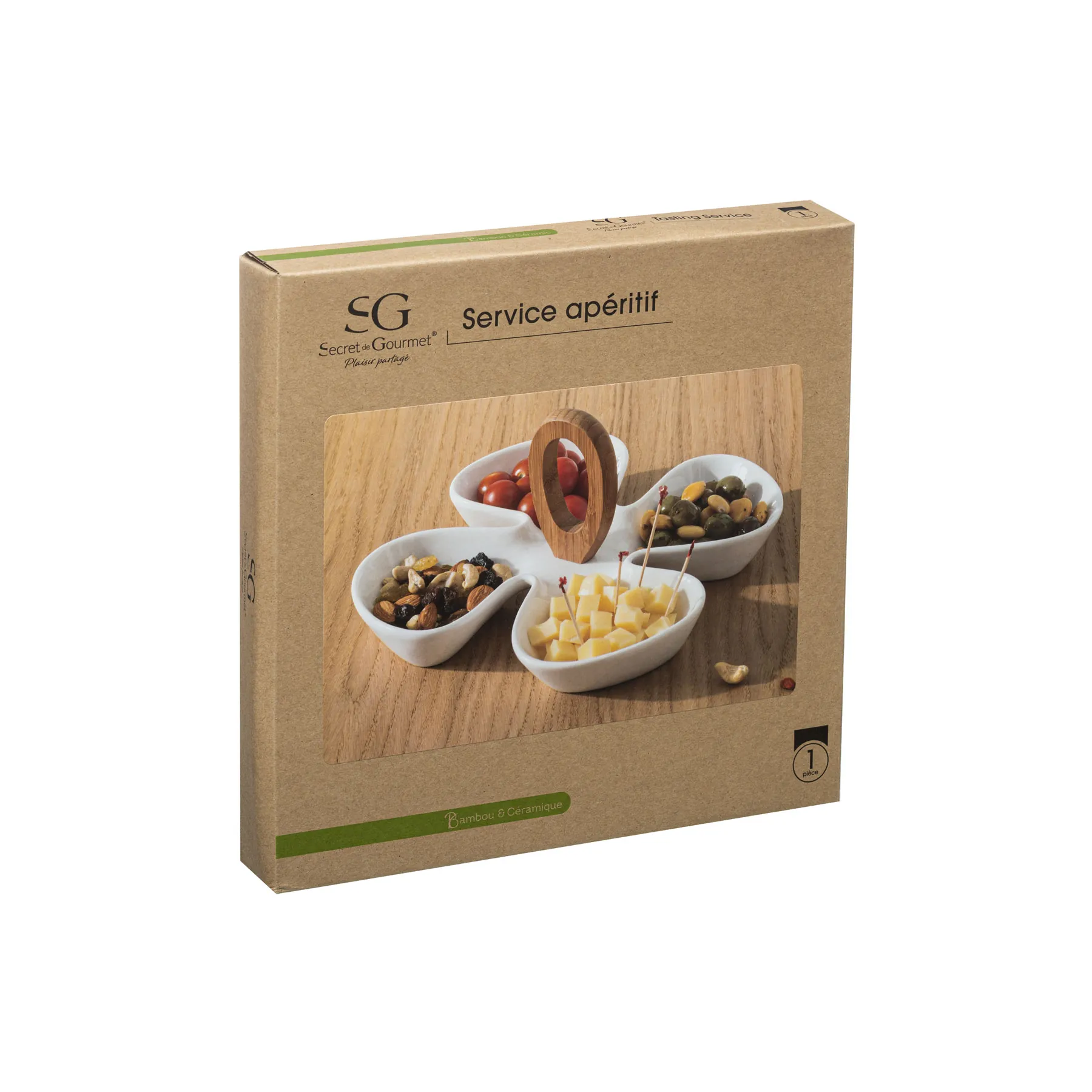 APERITIVE PLATE-BAMBOO