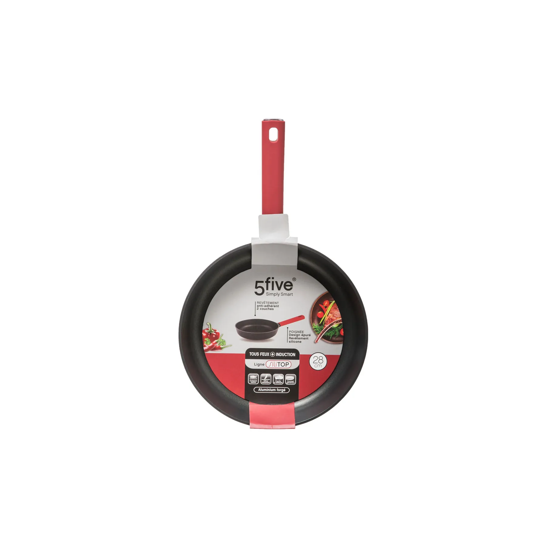 151393_PACK FORGED ALU FRYING PAN 28 SILI