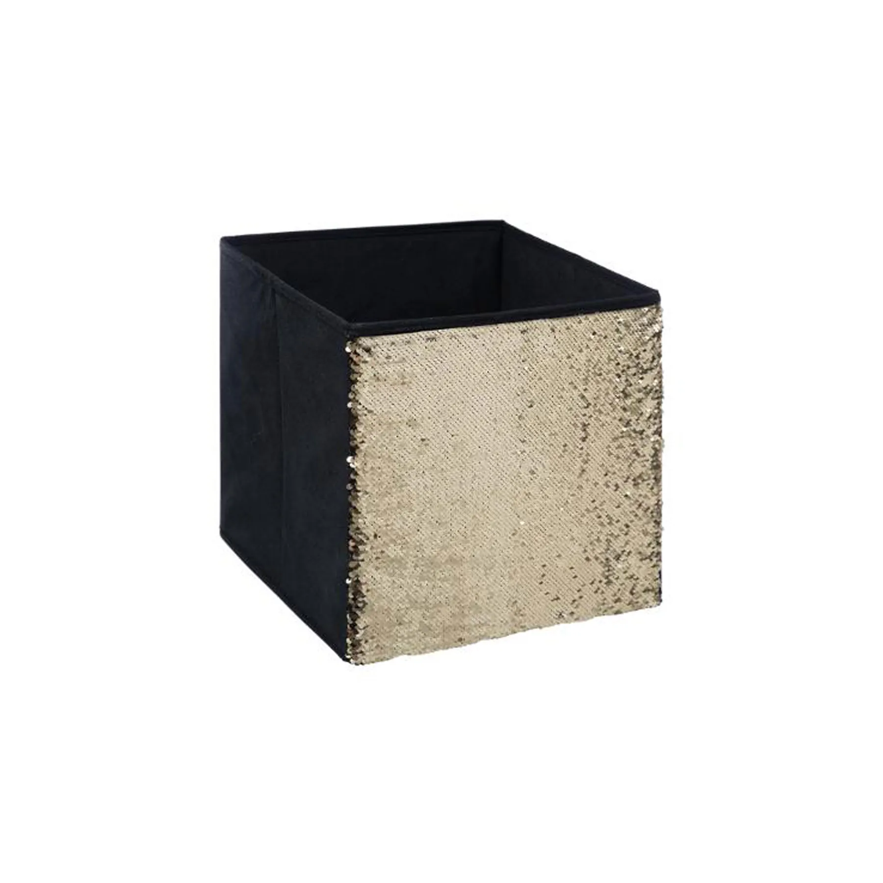 SEQUIN NON WOVEN BOX BLACK
