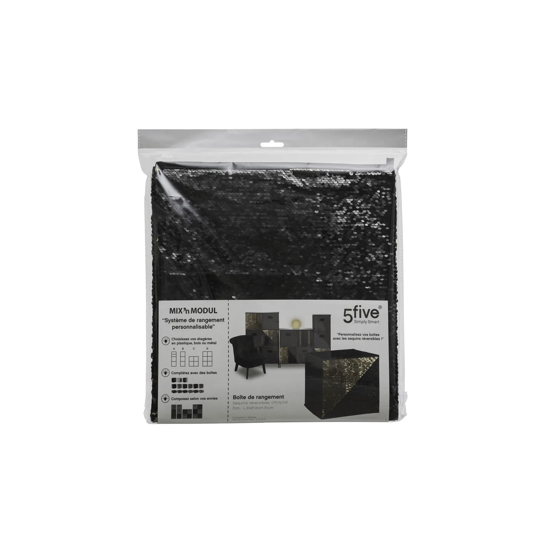 151579A_PACK SEQUIN NON WOVEN BOX BLACK