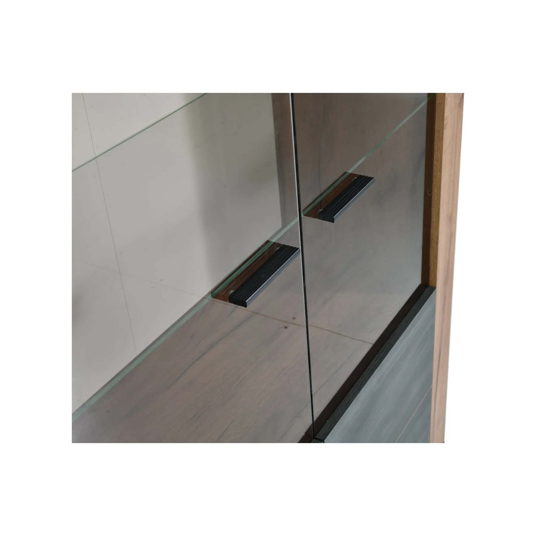 ADEL CBNT 2D BLK WOOD/DOAK/GLS