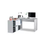 OFFICE DESK BLACK MELAMINE