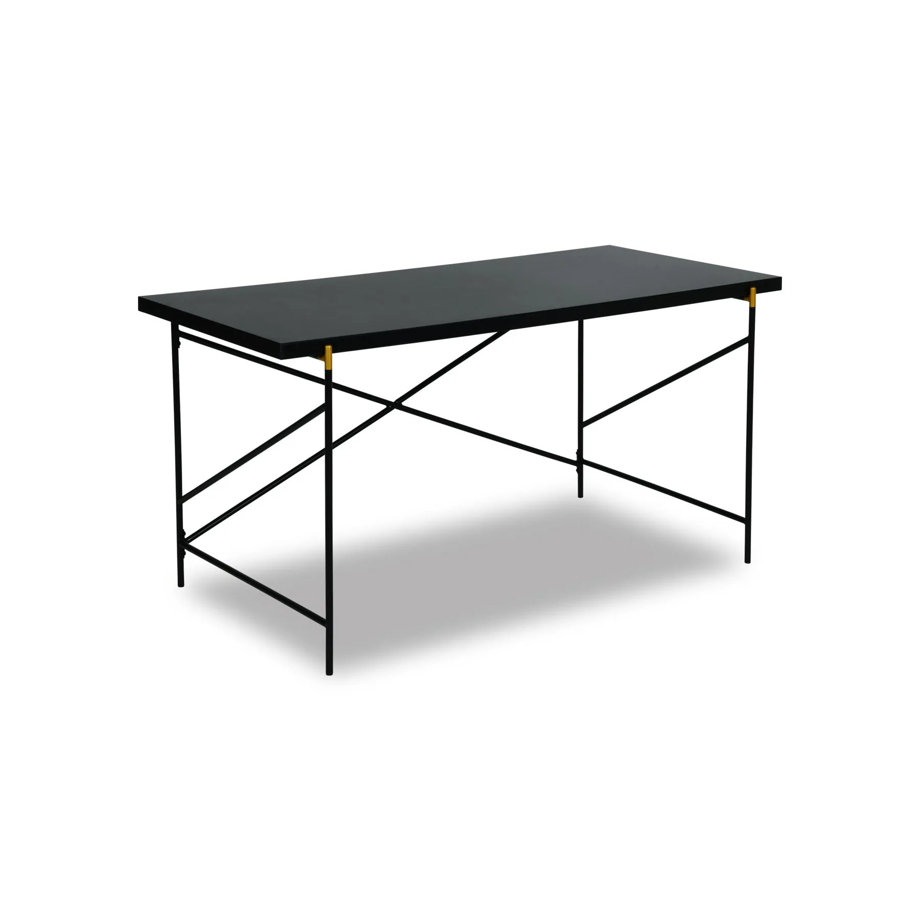 OFFICE DESK BLACK MELAMINE