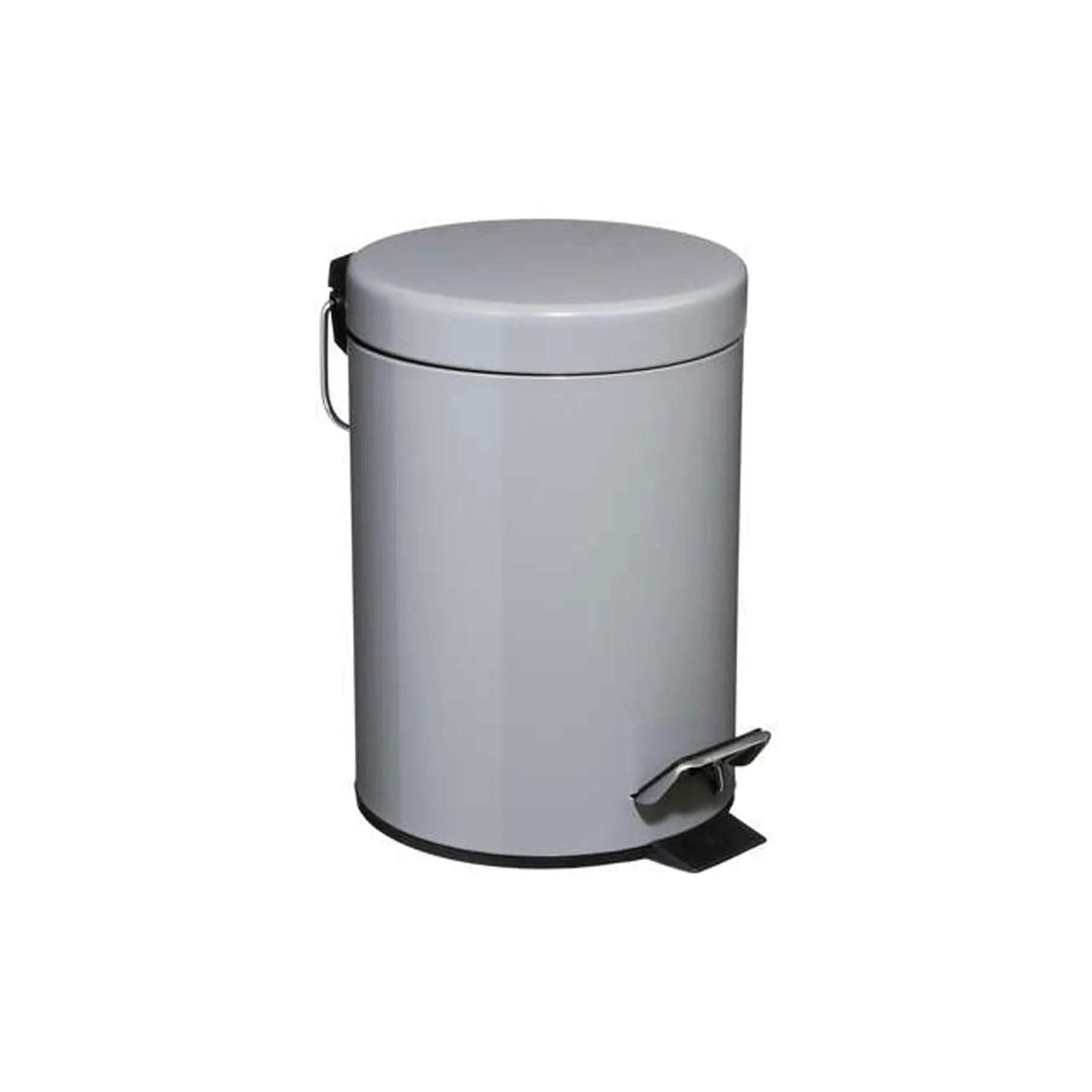 METAL 3L DUSTBIN GREY
