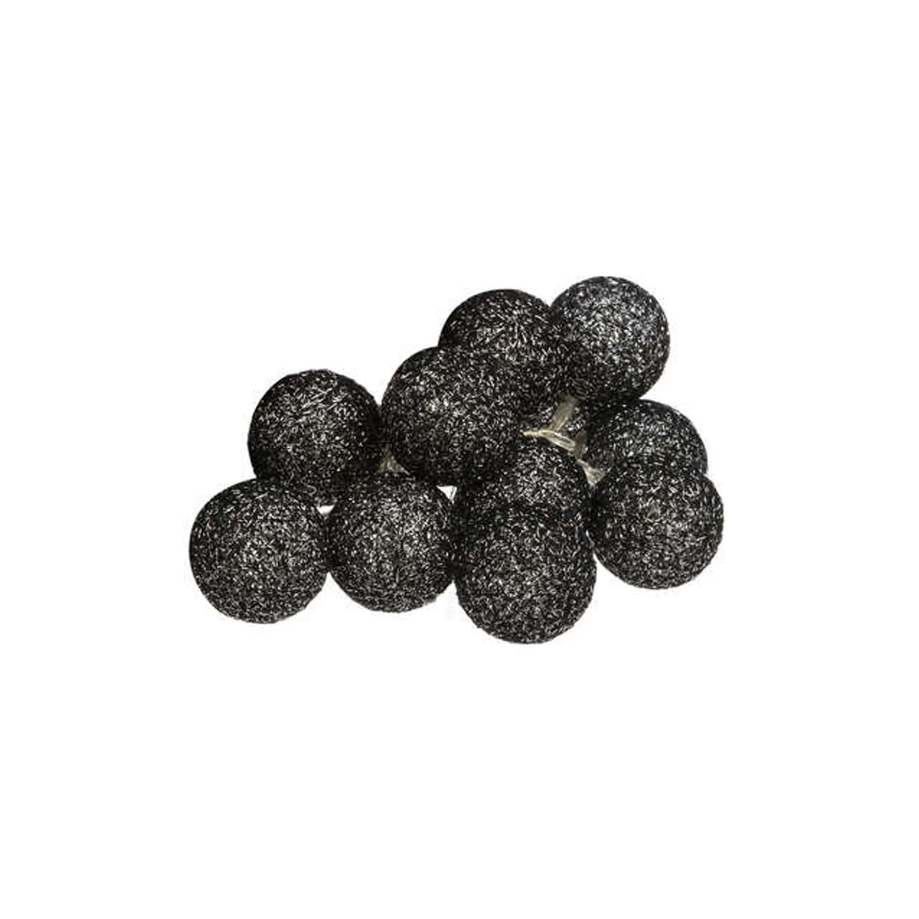 116415N BLACK GLITTER LED BALLS10