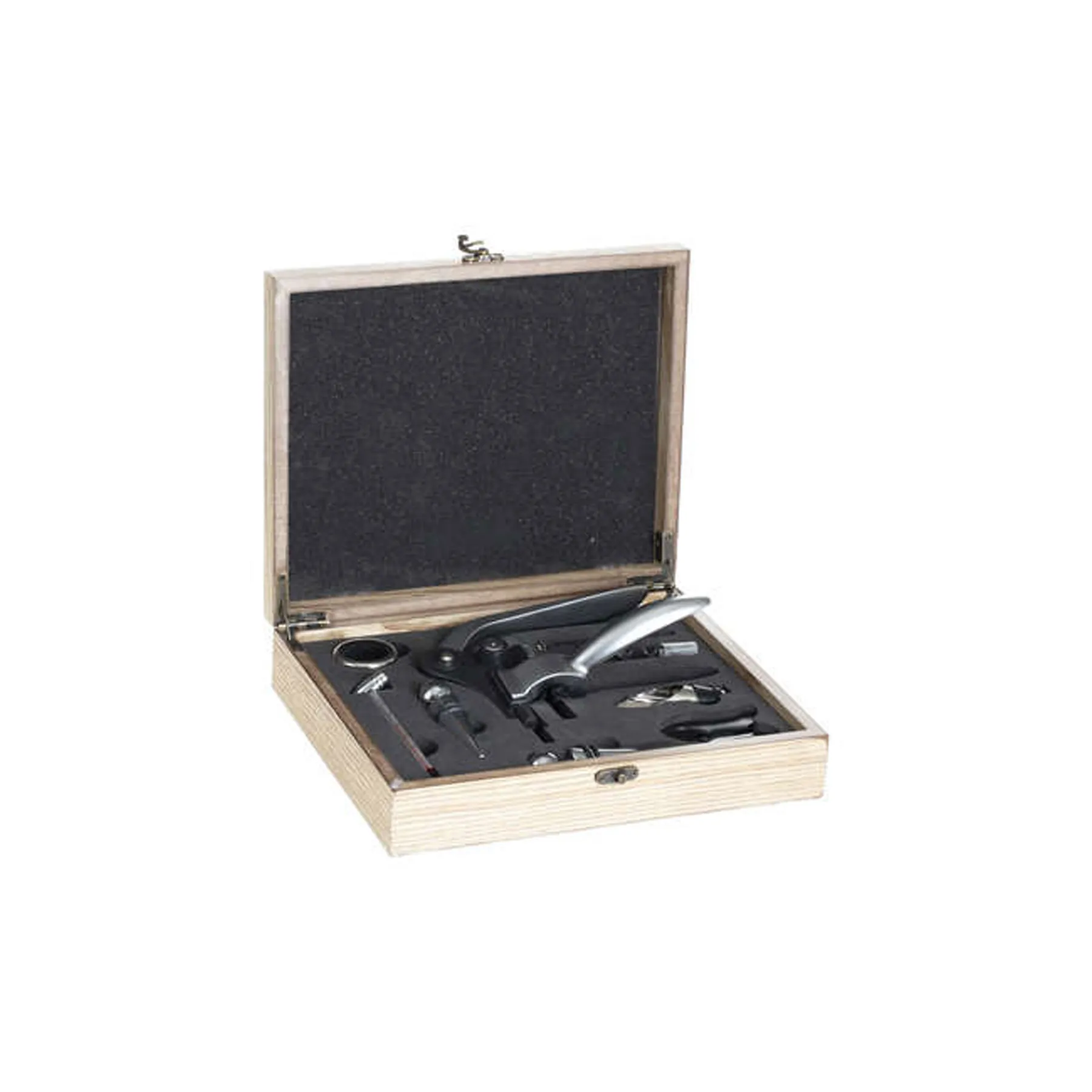 SOMMELIER KIT 9PCS WOOD MARC