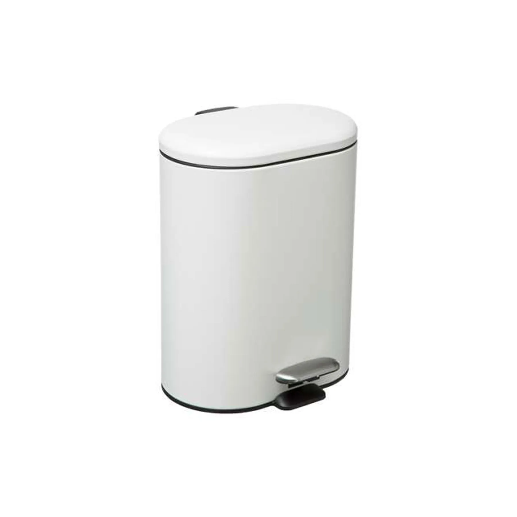 SOFTCL 6L  DUSTBIN WHITE