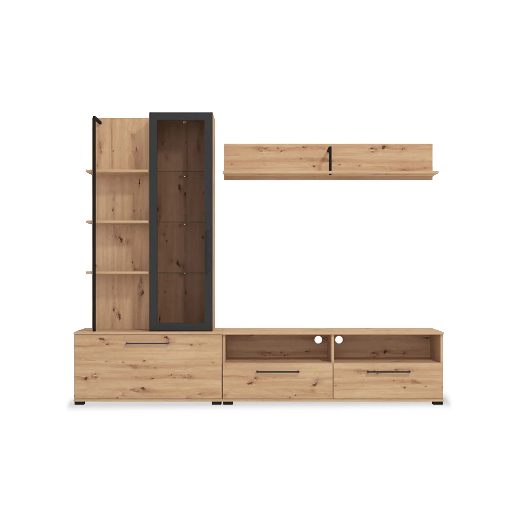 Flores Wallunit Light Oak