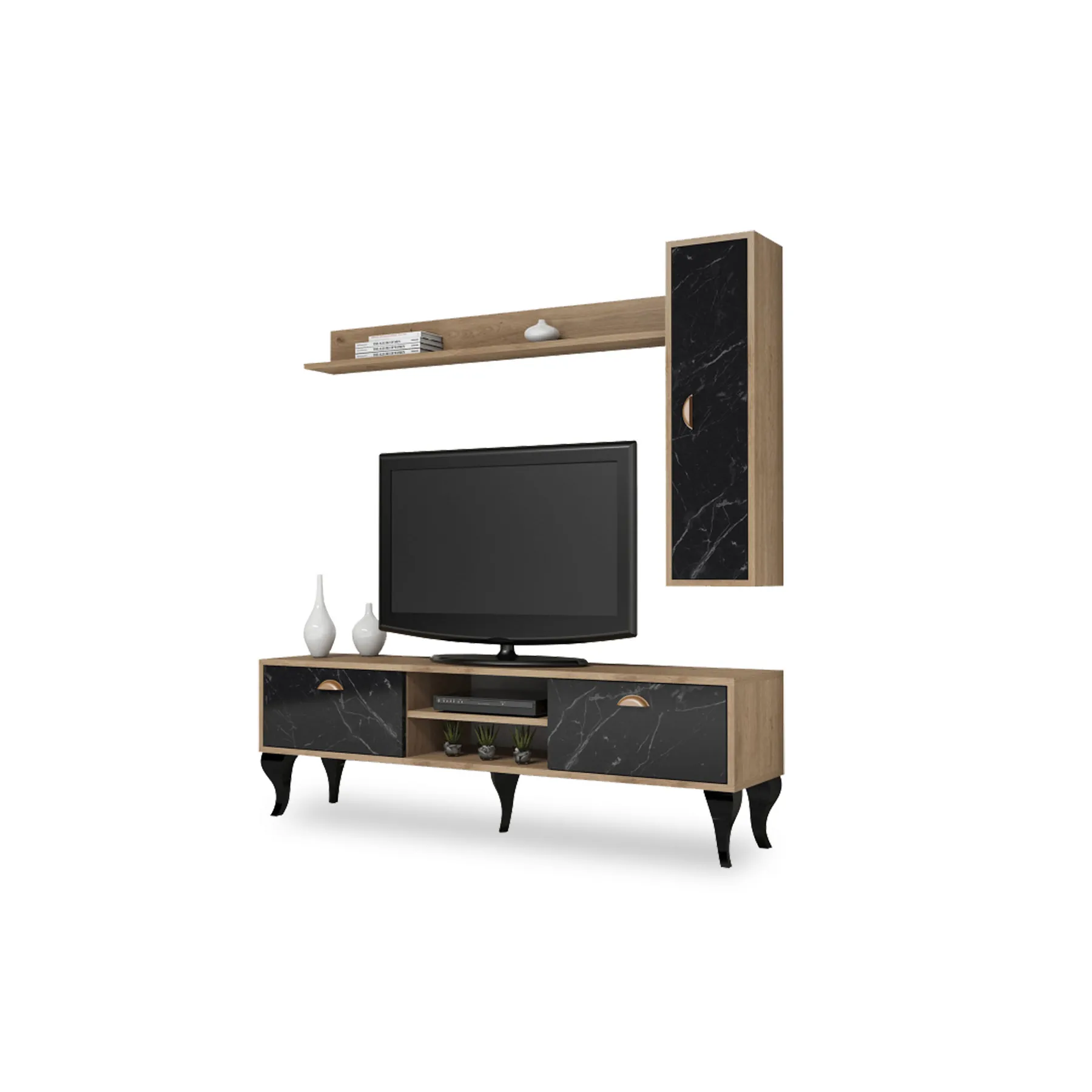 WALLUNIT WALLNUT-BLACK