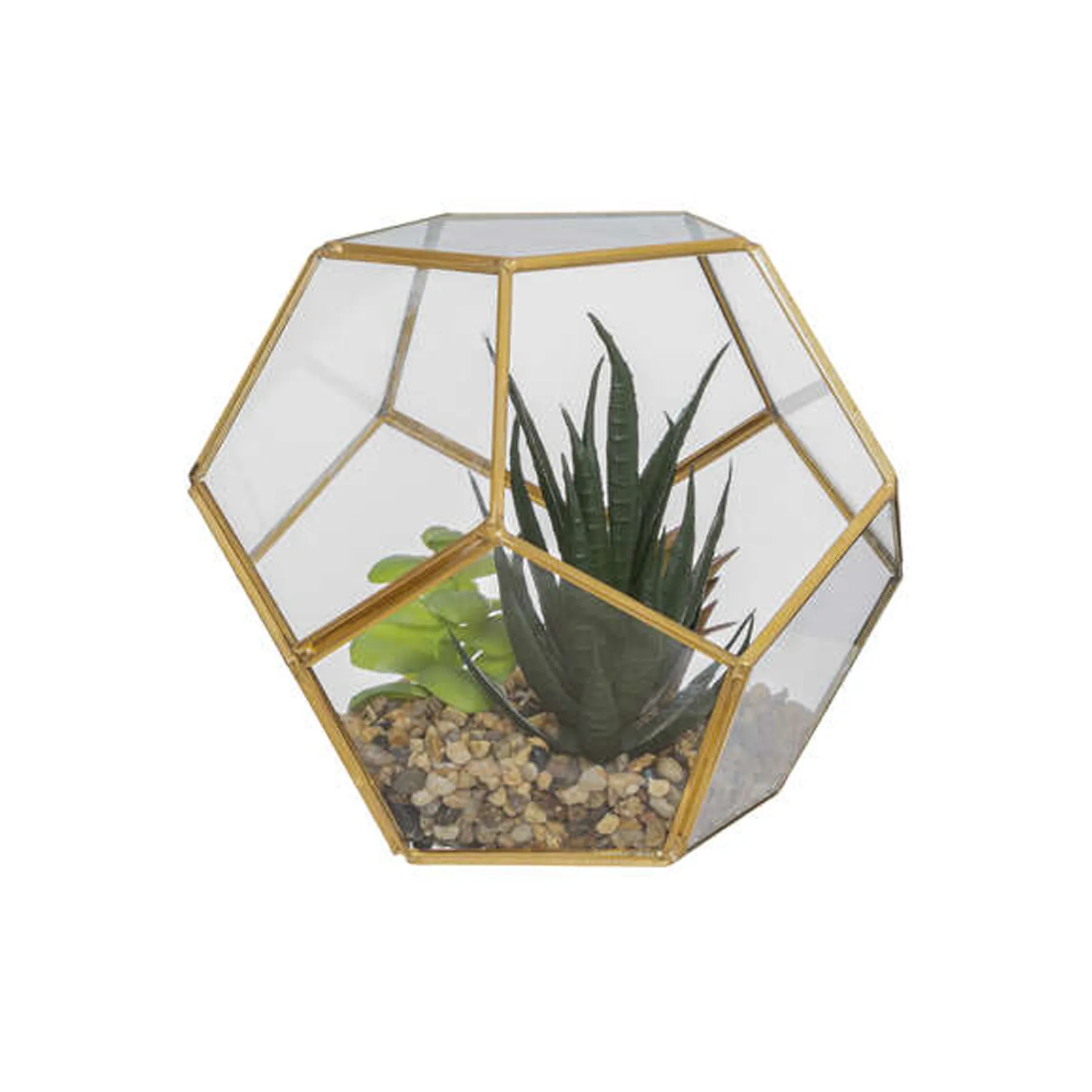 TERRARIUM W GLASS/METAL D17
