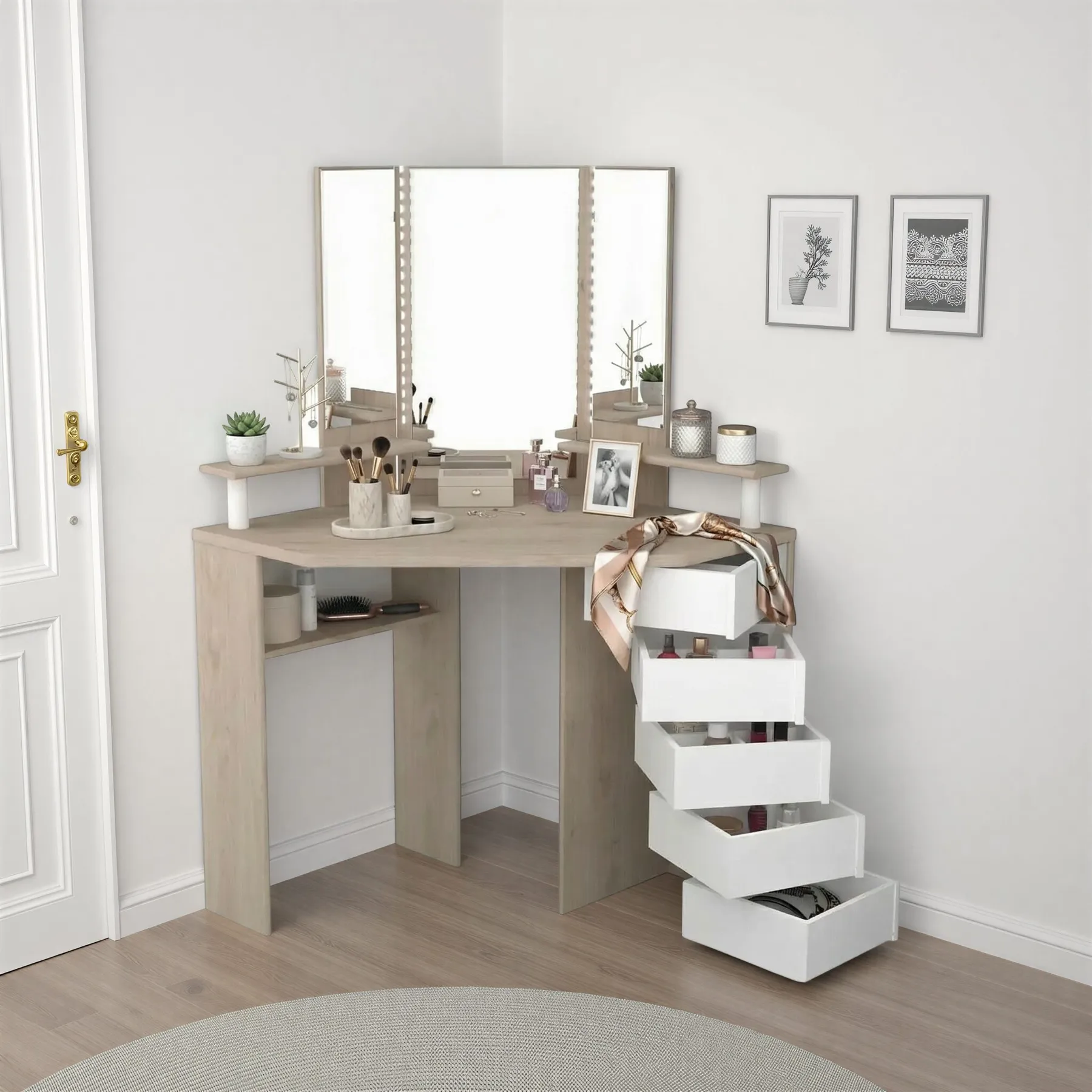 SWEET BEAUTY BAR JACK OAK-WHT