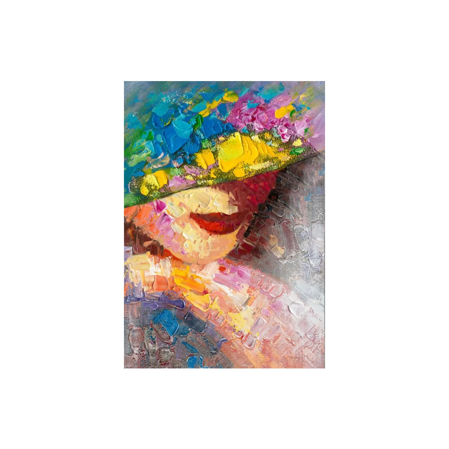 3D COLORFUL BUSY WOMAN