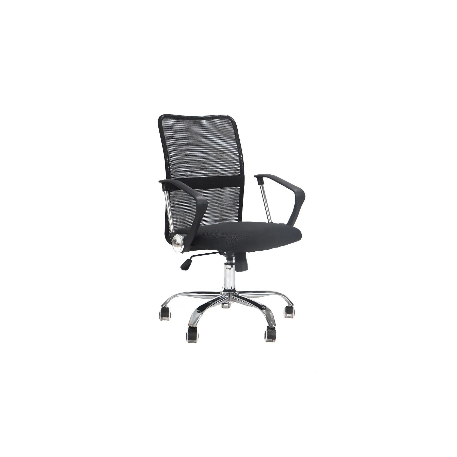 OFFICE CHAIR BLACK-CHROME BASE