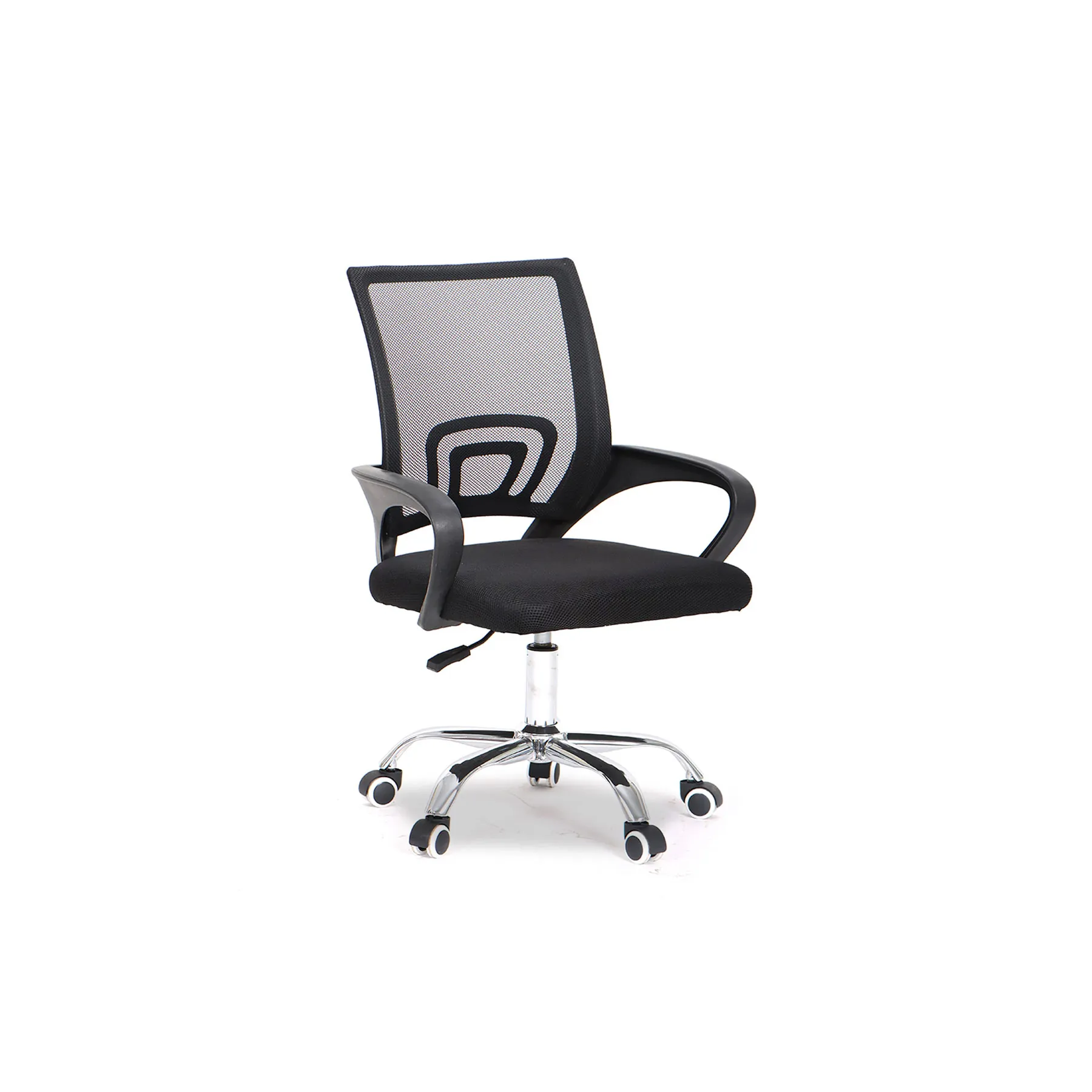 OFFICE CHAIR BLACK-CHROME BASE