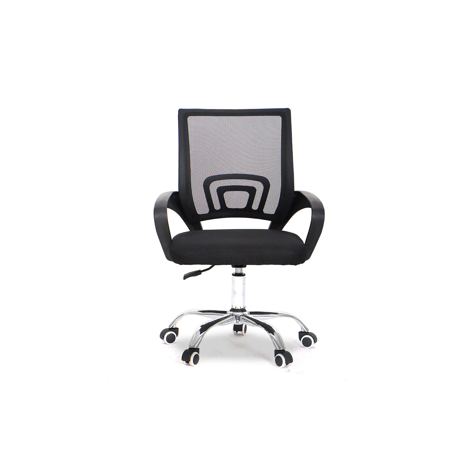OFFICE CHAIR BLACK-CHROME BASE
