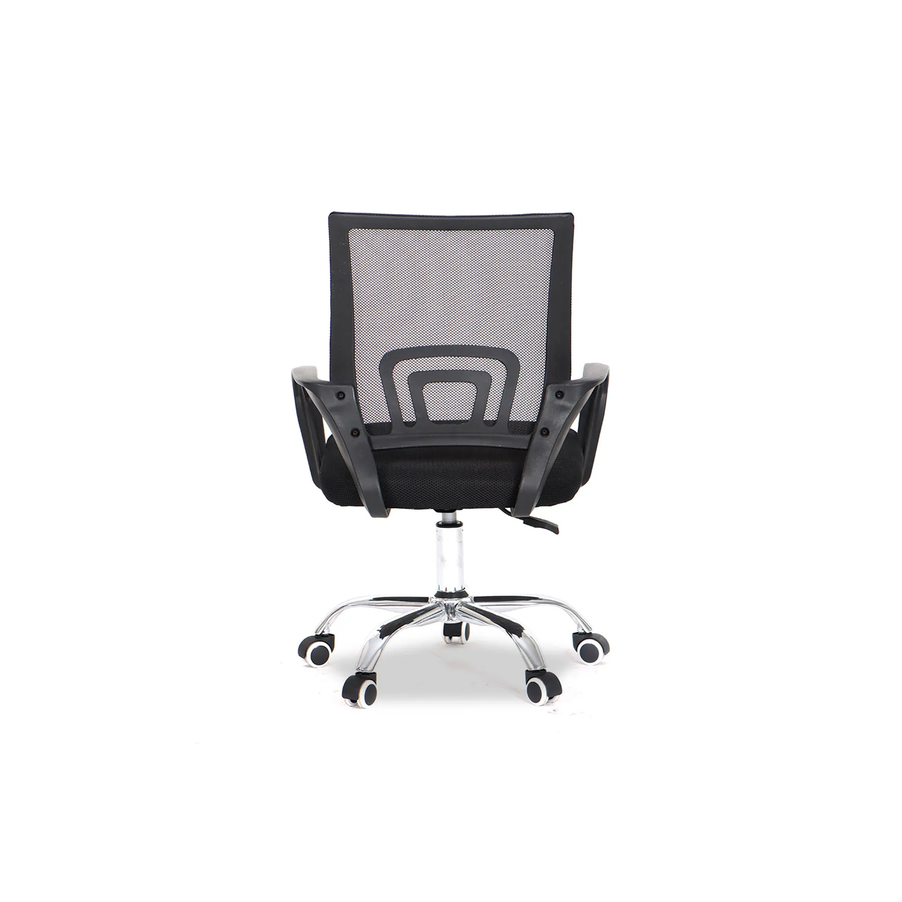 OFFICE CHAIR BLACK-CHROME BASE