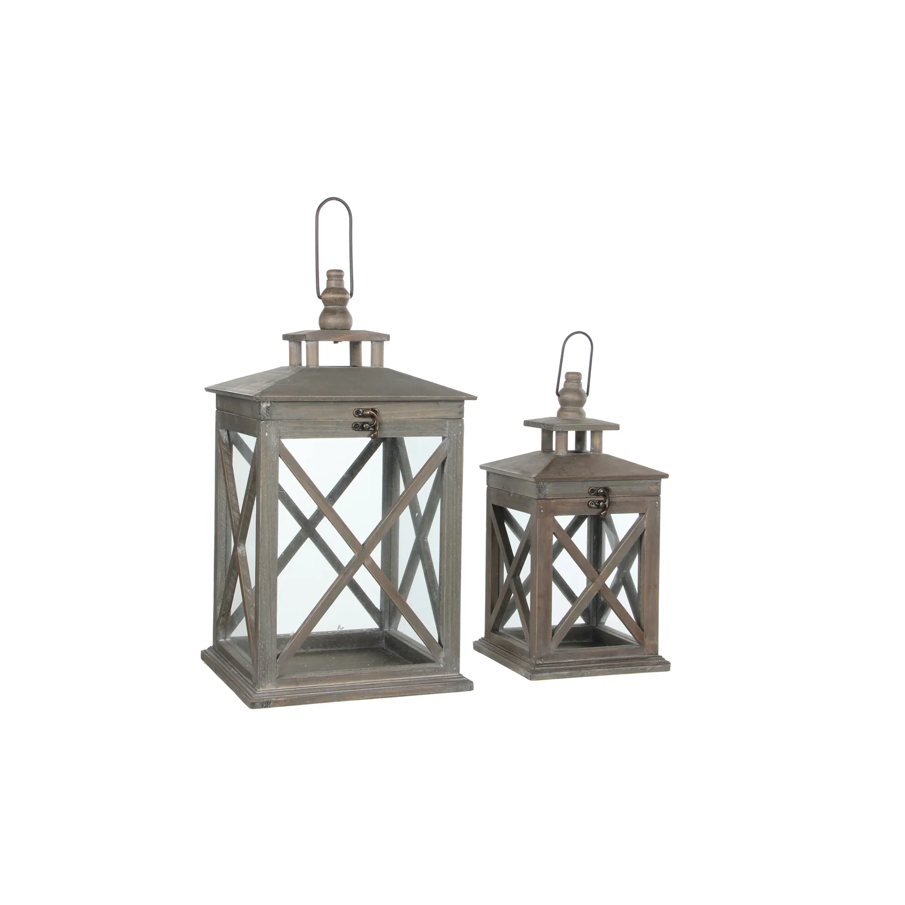 LANTERN BROWN SET OF 2
