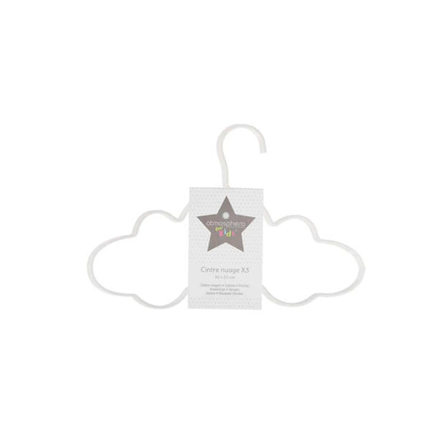 METAL CLOUD HANGER X3 WHITE