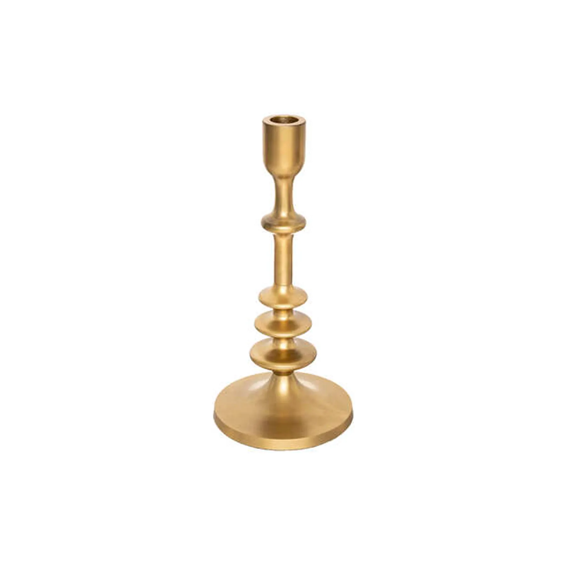 METAL CANDLESTICK GOLD H26