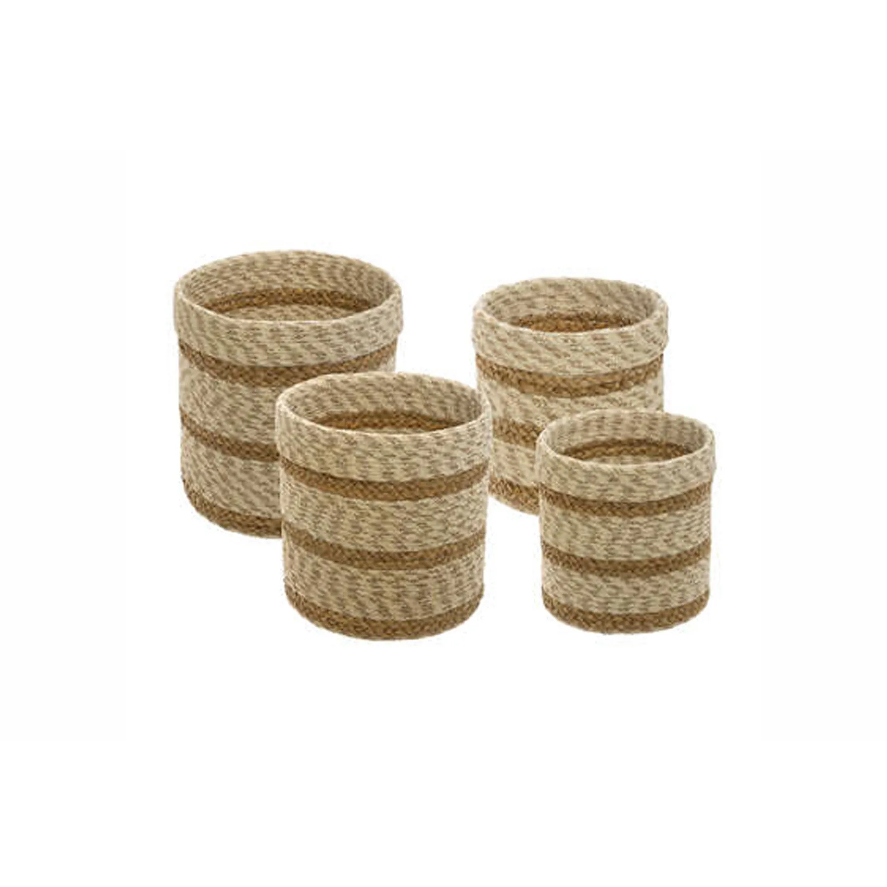 EMMETT STRIP WHT BASKET X4
