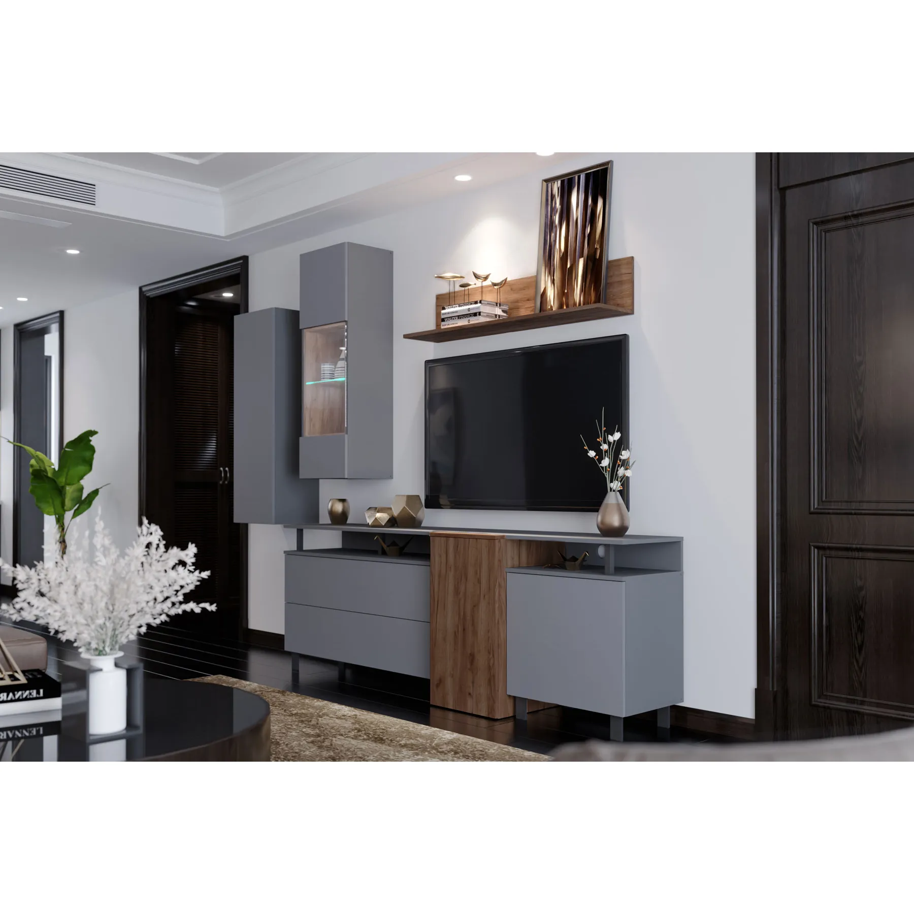 ARS WALUNIT 4PIECE ANTHRCT/OAK