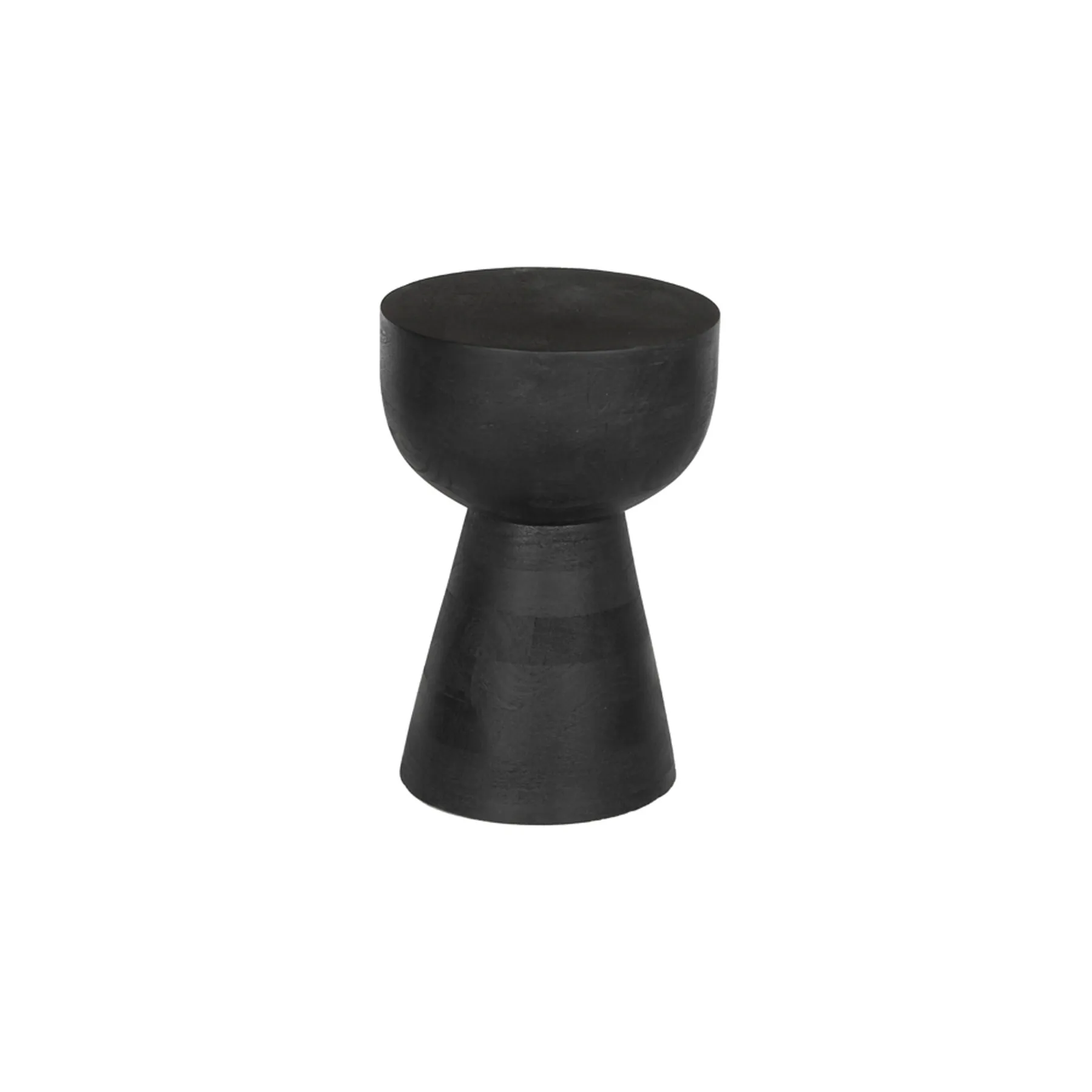 SIDE TABLE WOOD/TBL LAMP BLK