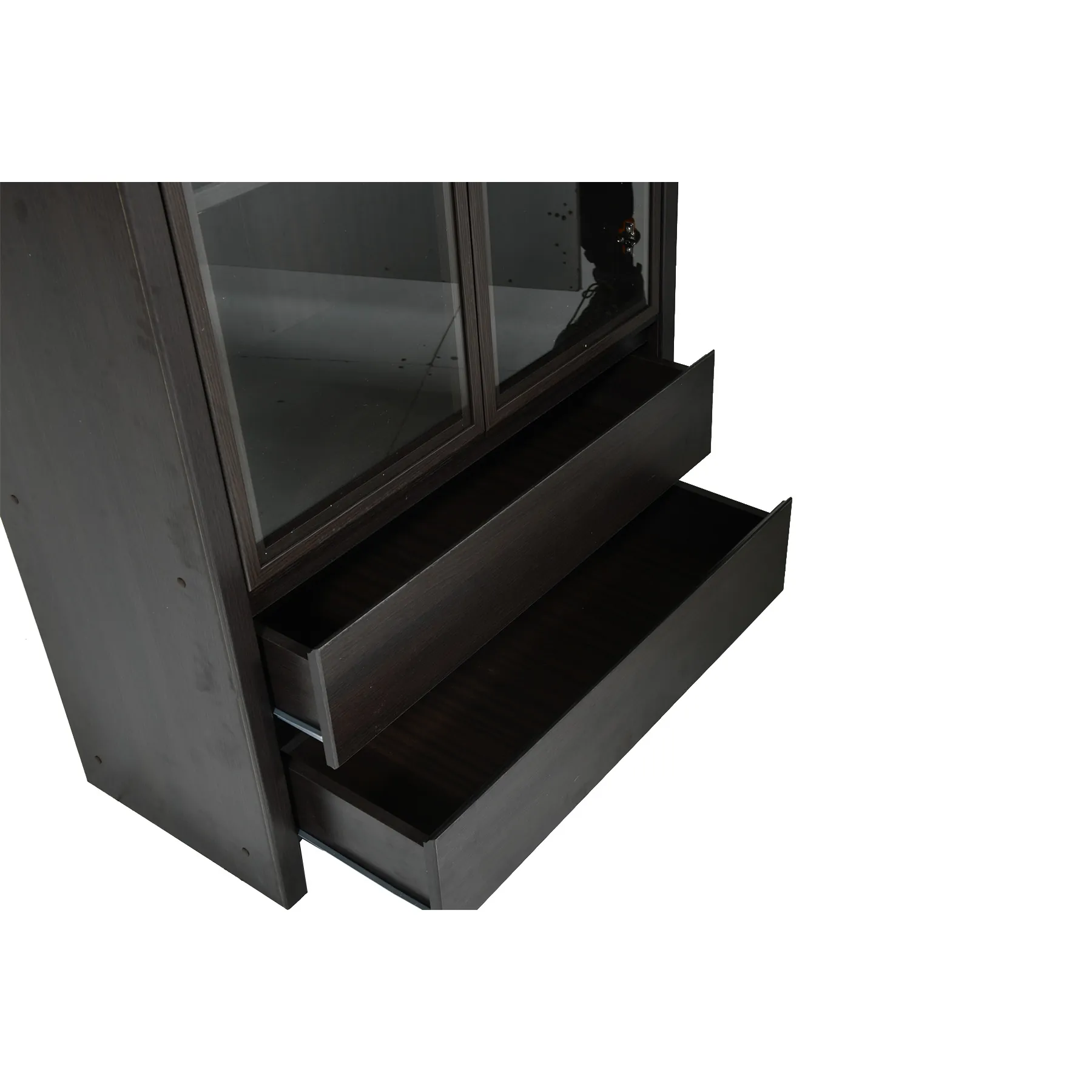 KASPIAN-REG2W2S-SHCS-14 SHOWCASE OAK MILANO DARK