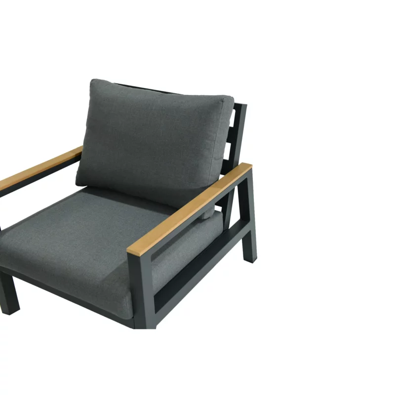 AG22001-2S1S1SCT-7 OUTDOOR LNG ALUMNM D.GREY+TEAK