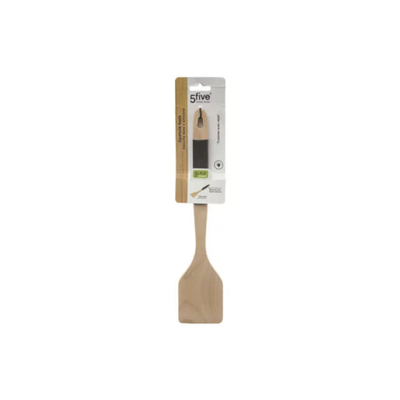 146616-3 SPATULA WOODEN HEAD BLACK WOOD