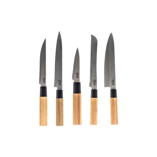 5 KNIVES STAND BAMBOU
