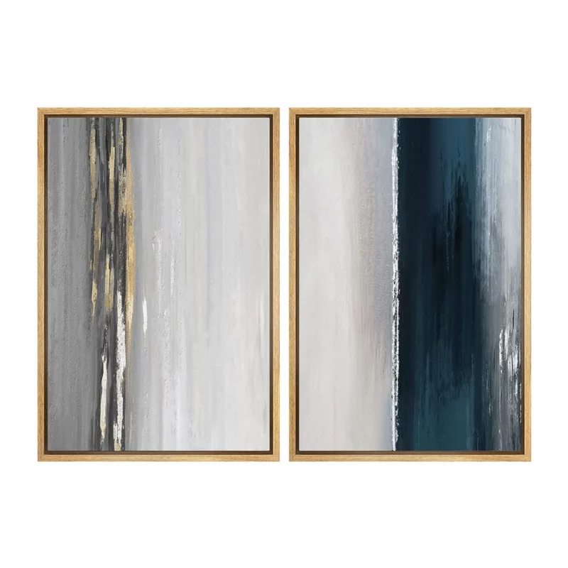 19813 SET MODERN ABSTRACT PAINTING