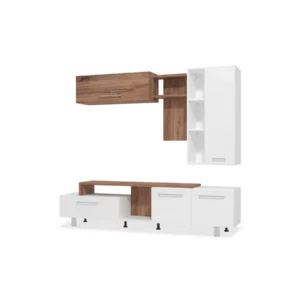 11011913-1 NANCY WALL UNIT F.S OAK+WHITE