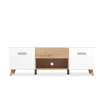 NEXT White and Oak Surface TV Console