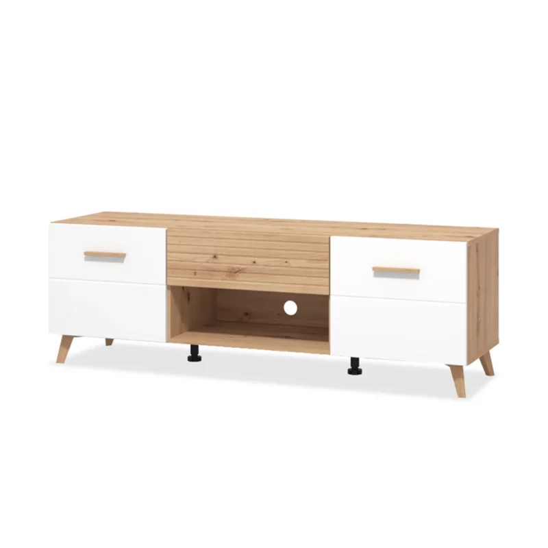 BRETAGNA Oak Effect TV Stand