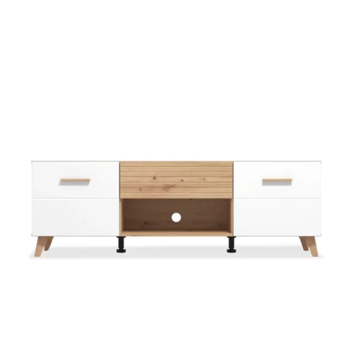 BRETAGNA Oak Effect TV Stand