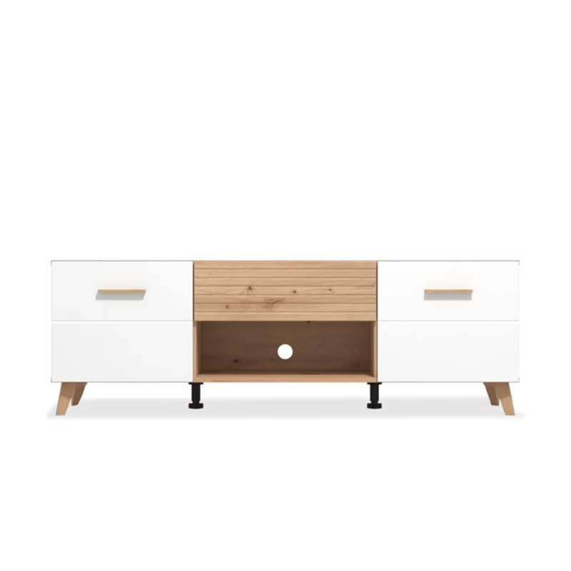 BRETAGNA Oak Effect TV Stand