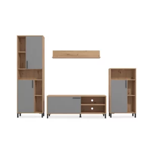 CANTAL Oak Effect Wall Unit