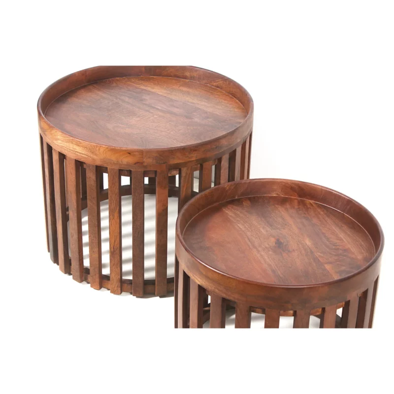 2PCS COFFEE TABLE WOOD