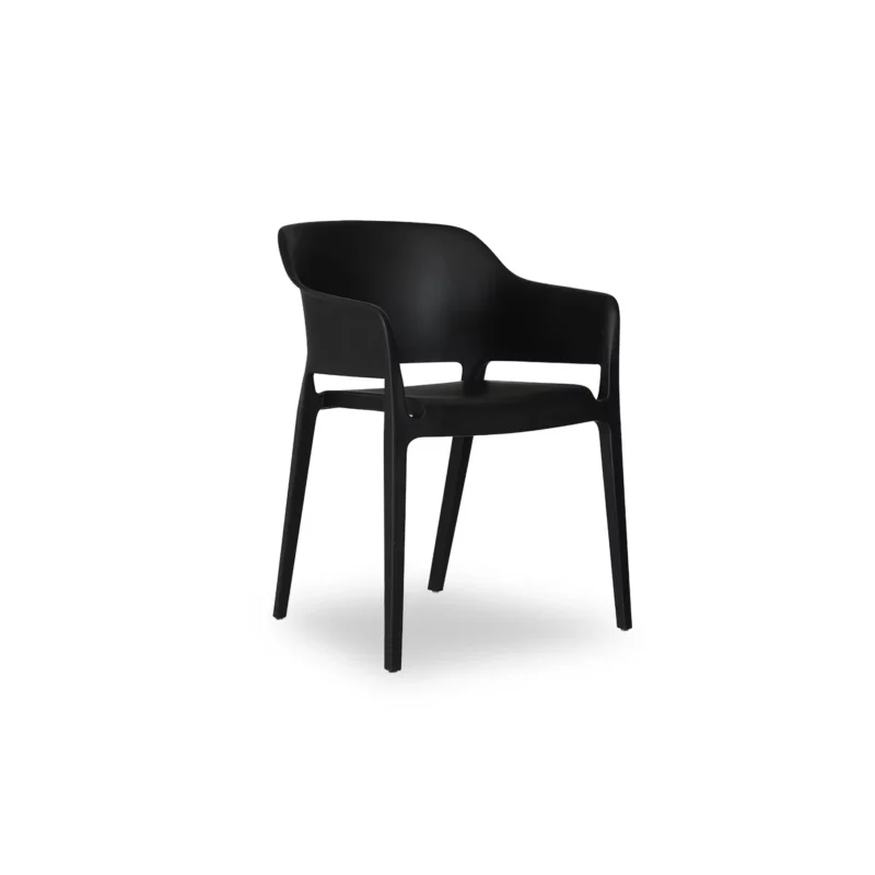 1798-BLACK-7188-2 Espressy Plastic Chair