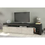 NEXT White and Oak Surface TV Console