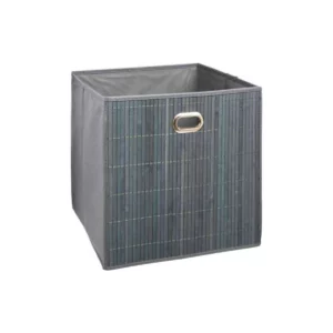 155967B BASKETS 31X31 GREY BAMBOO