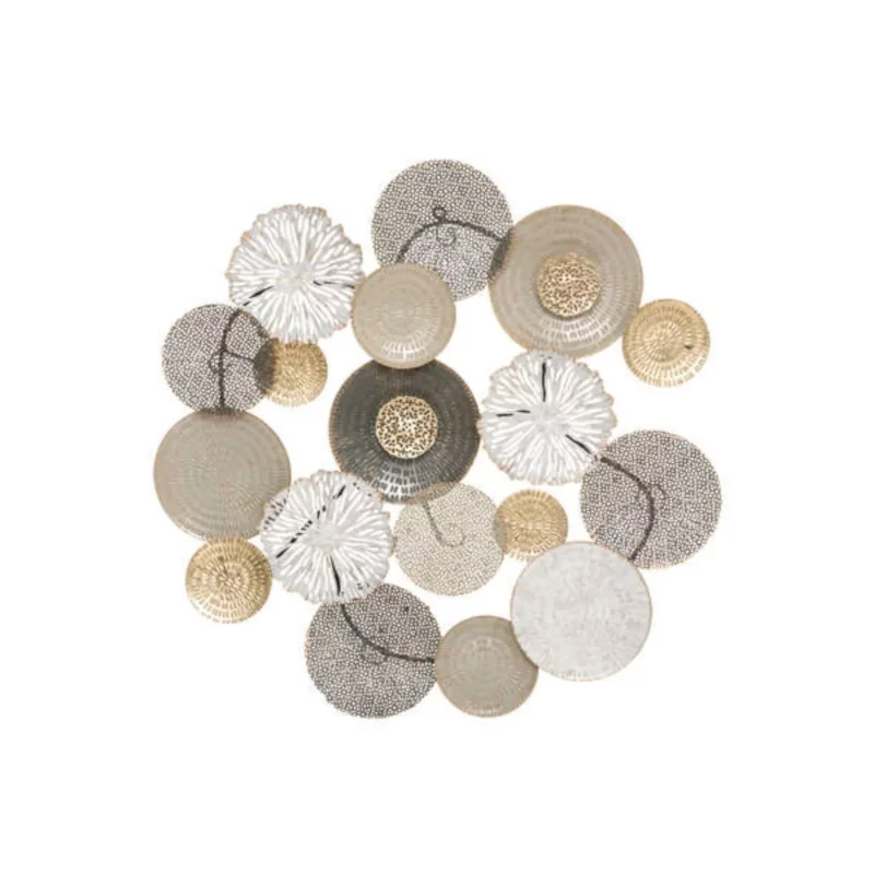 179484 MET WALL DECO 80X80 LEANA