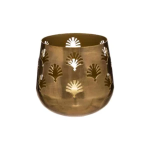 185420 CANDL HOLD CUT GOLD ARTIF D14